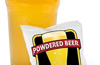 Pint da cerveja em pó