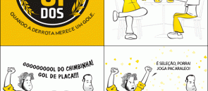 Tirinha sobre futebol