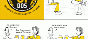 Tirinha sobre sexo virtual do Lucidos