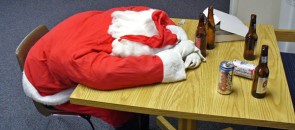 Papai noel dormindo