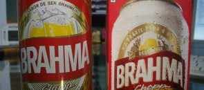 Nova lata da Brahma com uma caixa