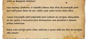 Carta da promoção do Beer Jack