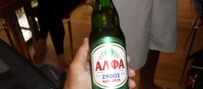 Garrafa da cerveja Alfa Beer
