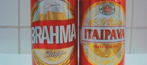 Latas vermelhas: Brahma e Itaipava