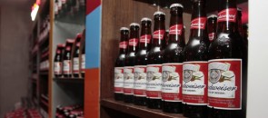 Garrafas da cerveja Budweiser