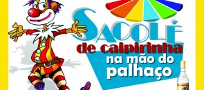 Placa do sacolé do palhaço
