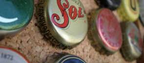 Coleção de tampinhas de cerveja