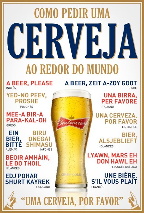 Aprenda a pedir a sua cerveja em diversas línguas