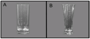 Copos reto e curvilíneo
