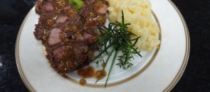 Prato de carne assada