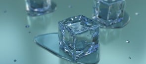 cubos de gelo em 3d
