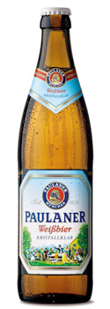 Garrafa da cerveja Paulaner Kristallklar