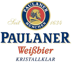 Marca da cerveja Paulaner Kristallklar