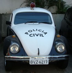 Um fusca policial