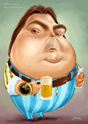 Faustao segurando Cerveja