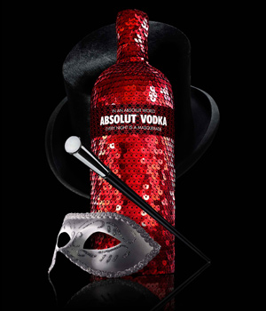 Garrafa da Absolut Masquerade