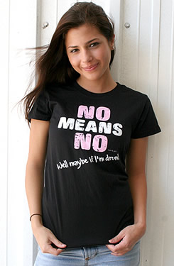 Camiseta No means no