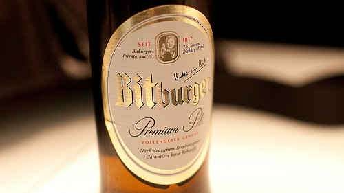 Rótulo da cerveja Bitburguer