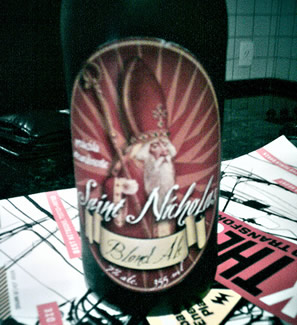 Garrafa da cerveja Saint Nicholas