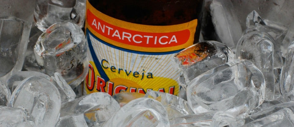 Garrafa da cerveja Original no balde de gelo