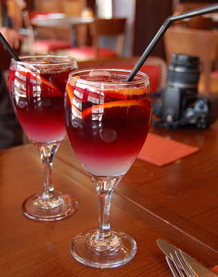 Taças de sangria