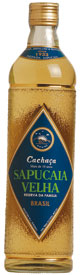 Garrafa da cachaça Sapucaia Velha