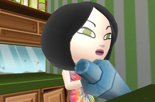 Boneca fazendo drink Boneca fazendo drink