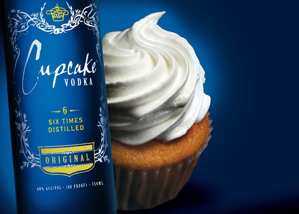 Garrafa da Vodka Cupcake sabor Original