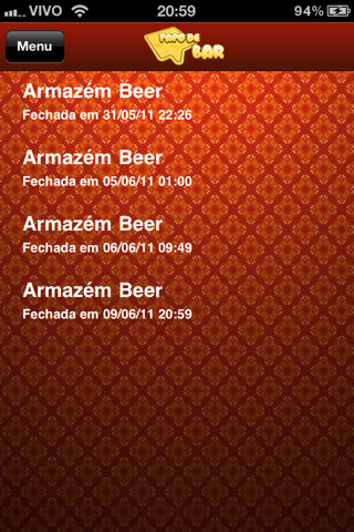 Imagem do Aplicativo pra iPhone do Papo de Bar