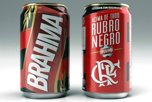 Lata da Brahma pro Flamengo