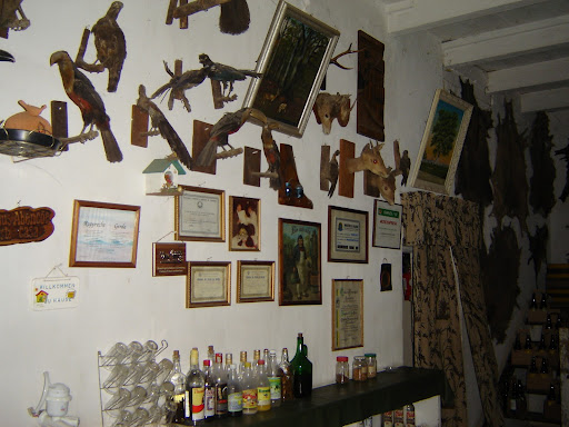 Casa com decoração cervejeira