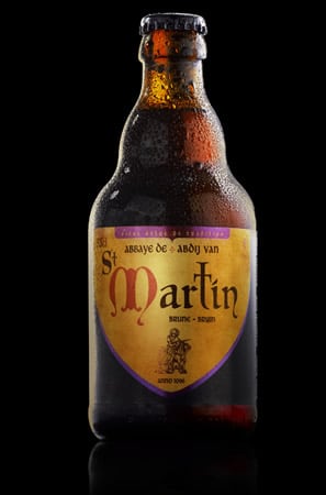 Garrafa da cerveja Saint Martin Brune