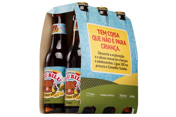 Pack com garrafas da cerveja Bilu Bilu