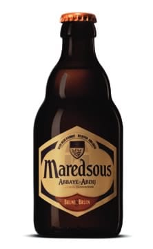 Garrafa da cerveja de Maredsous Brune