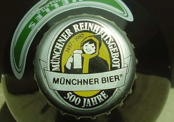 Tampa da cerveja Muenchner da Reinheitsgebot