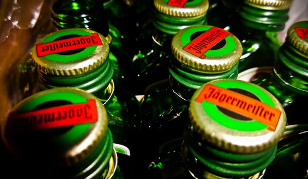 Tampas de garrafas da Jagermeister