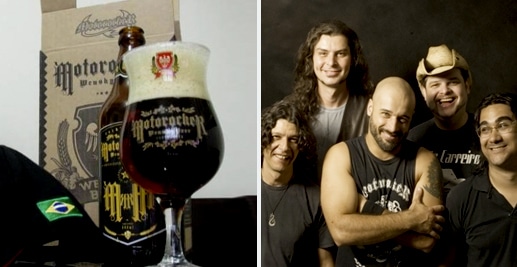 Garrafa da cerveja da banda Motorocker