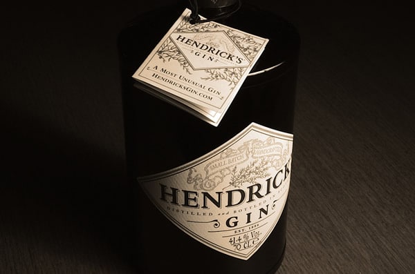 Garrafa do Gin Hendrick's