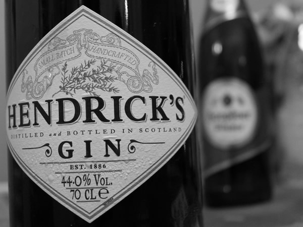 Garrafa do Gin Hendrick's