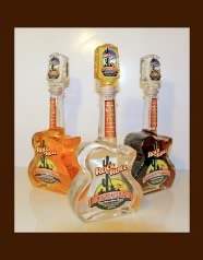 Garrafa de tequila no formato de uma guitarra
