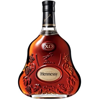 Garrafa de cognac Hennessy 