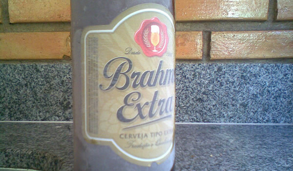 Garrafa da cerveja Brahma Extra