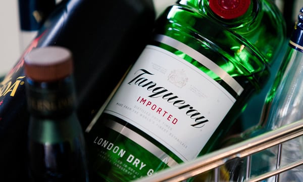 Garrafa do Gin Tanqueray