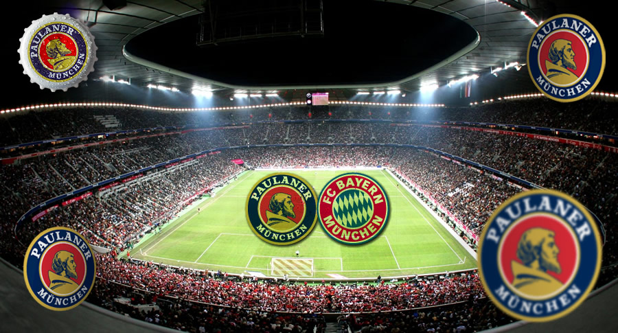 Estádio do Bayern München e Paulaner