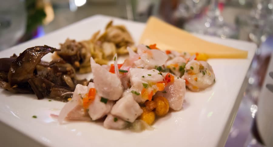 Prato de ceviche