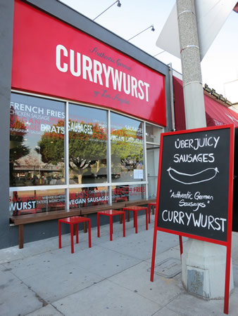 Restaurante que vende Currywurst