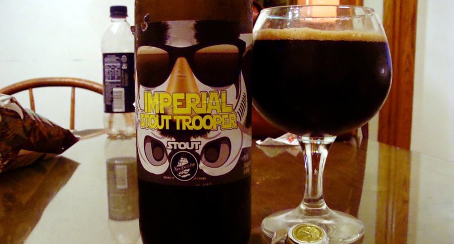 Garrafa da cerveja Imperial Stout Trooper