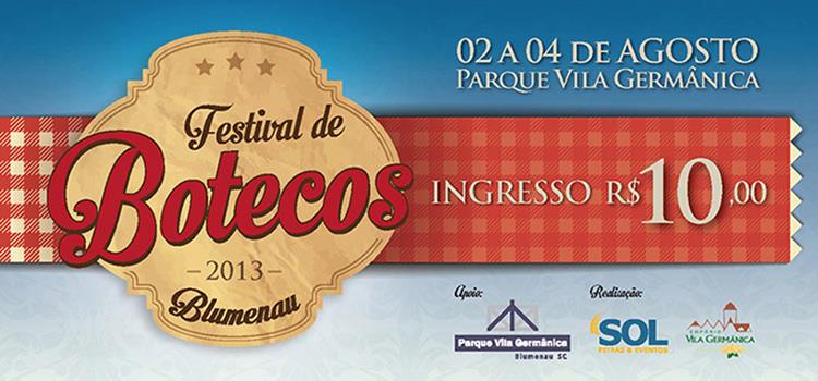 Preço do Festival de Botecos de Blumenau