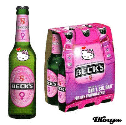 Cerveja da Hello Kitty feita pela Beck's