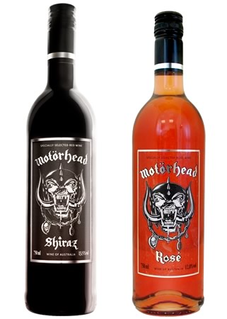 Garrafa de vinho da banda Motorhead